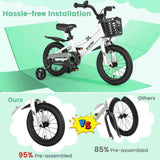 14 Inch Kid's Bike with 2 Training Wheels for 3 - 5 Years Old - Evolvate Pro
