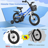 14 Inch Kid's Bike with 2 Training Wheels for 3 - 5 Years Old - Evolvate Pro