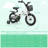 14 Inch Kid's Bike with 2 Training Wheels for 3 - 5 Years Old - Evolvate Pro