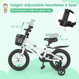 14 Inch Kid's Bike with 2 Training Wheels for 3 - 5 Years Old - Evolvate Pro