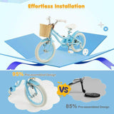 14" Kid's Bike with Training Wheels and Adjustable Handlebar Seat - Evolvate Pro