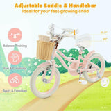 14" Kid's Bike with Training Wheels and Adjustable Handlebar Seat - Evolvate Pro