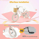 14" Kid's Bike with Training Wheels and Adjustable Handlebar Seat - Evolvate Pro