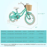 14" Kid's Bike with Training Wheels and Adjustable Handlebar Seat - Evolvate Pro