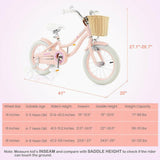 14" Kid's Bike with Training Wheels and Adjustable Handlebar Seat - Evolvate Pro