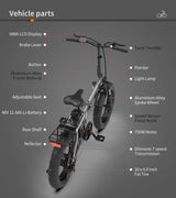 AOSTIRMOTOR 750W Foldable Fat Tire Electric Bike – Compact and Powerful Adventure Companion