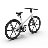 EcoRide White Commuter E-Bike - Aluminum Alloy Frame 350W