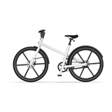 EcoRide White Commuter E-Bike - Aluminum Alloy Frame 350W
