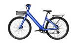 EB60 Lite Cycle Minimalist Fitness Step-through E-Bike w/Up to 62 miles Max Operating Range and 20 MPH Max Speed - Bolt Blue