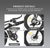 AOSTIRMOTOR 750W Foldable Fat Tire Electric Bike – Compact and Powerful Adventure Companion