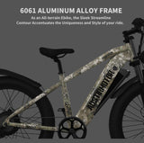 E - Bike 26"1000W Electric Bike 52V 20Ah Battery SAMSUNG All - Terrain Ebike Mountain Bicycle (Camouflage) - Evolvate Pro