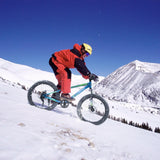 S24109 Elecony 24 Inch Fat Tire Bike Adult/Youth Full Shimano 7 Speeds Mountain Bike, Dual Disc Brake, High - Carbon Steel Frame, Front Suspension, Mountain Trail Bike, Urban Commuter City Bicycle - Evolvate Pro