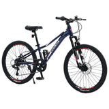 Mountain Bike for Girls and Boys Mountain 24 inch shimano 7-Speed bike - Evolvate Pro