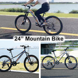 Mountain Bike for Girls and Boys Mountain 24 inch shimano 7-Speed bike - Evolvate Pro