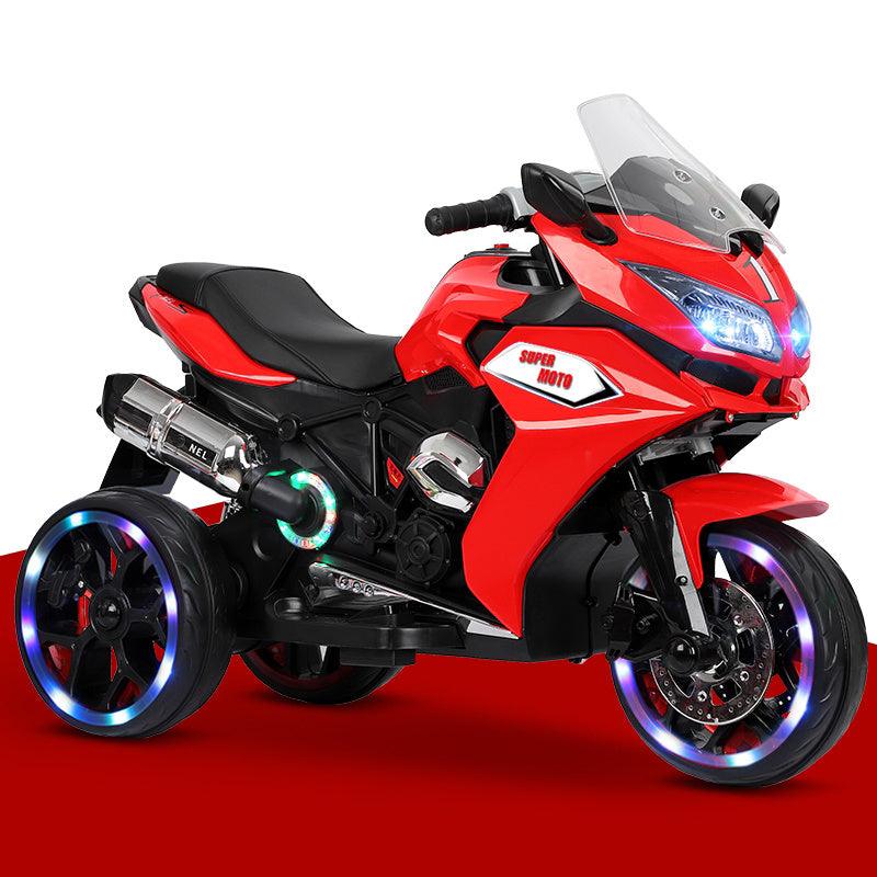 12V Girls Electric Motorcycle, Battery Rechargeable 3 Wheels With Light Wheels - Evolvate Pro