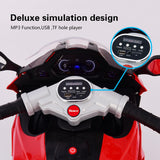 12V Girls Electric Motorcycle, Battery Rechargeable 3 Wheels With Light Wheels - Evolvate Pro