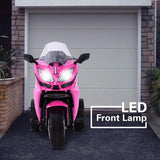 12V Girls Electric Motorcycle, Battery Rechargeable 3 Wheels With Light Wheels - Evolvate Pro
