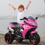 12V Girls Electric Motorcycle, Battery Rechargeable 3 Wheels With Light Wheels - Evolvate Pro