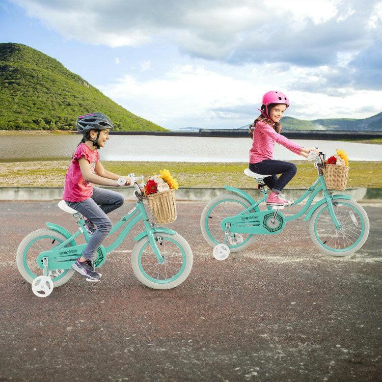 14" Kid's Bike with Training Wheels and Adjustable Handlebar Seat - Evolvate Pro