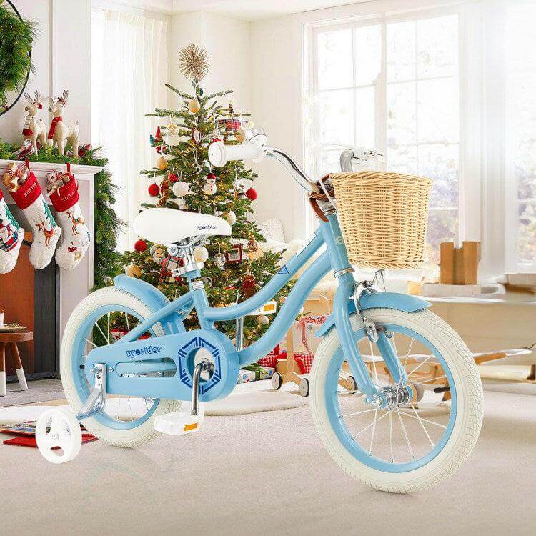14" Kid's Bike with Training Wheels and Adjustable Handlebar Seat - Evolvate Pro