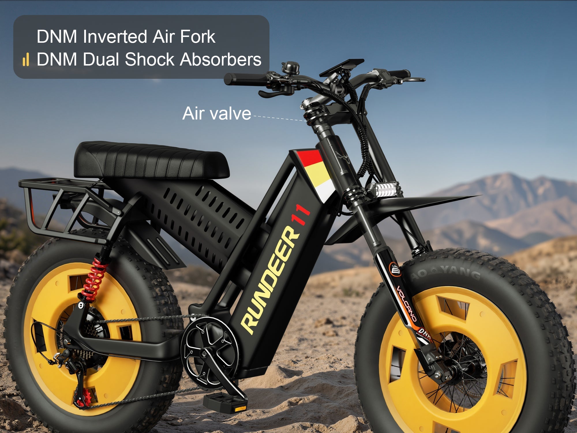 Rundeer Attack 11 Moped Style Electric Bike