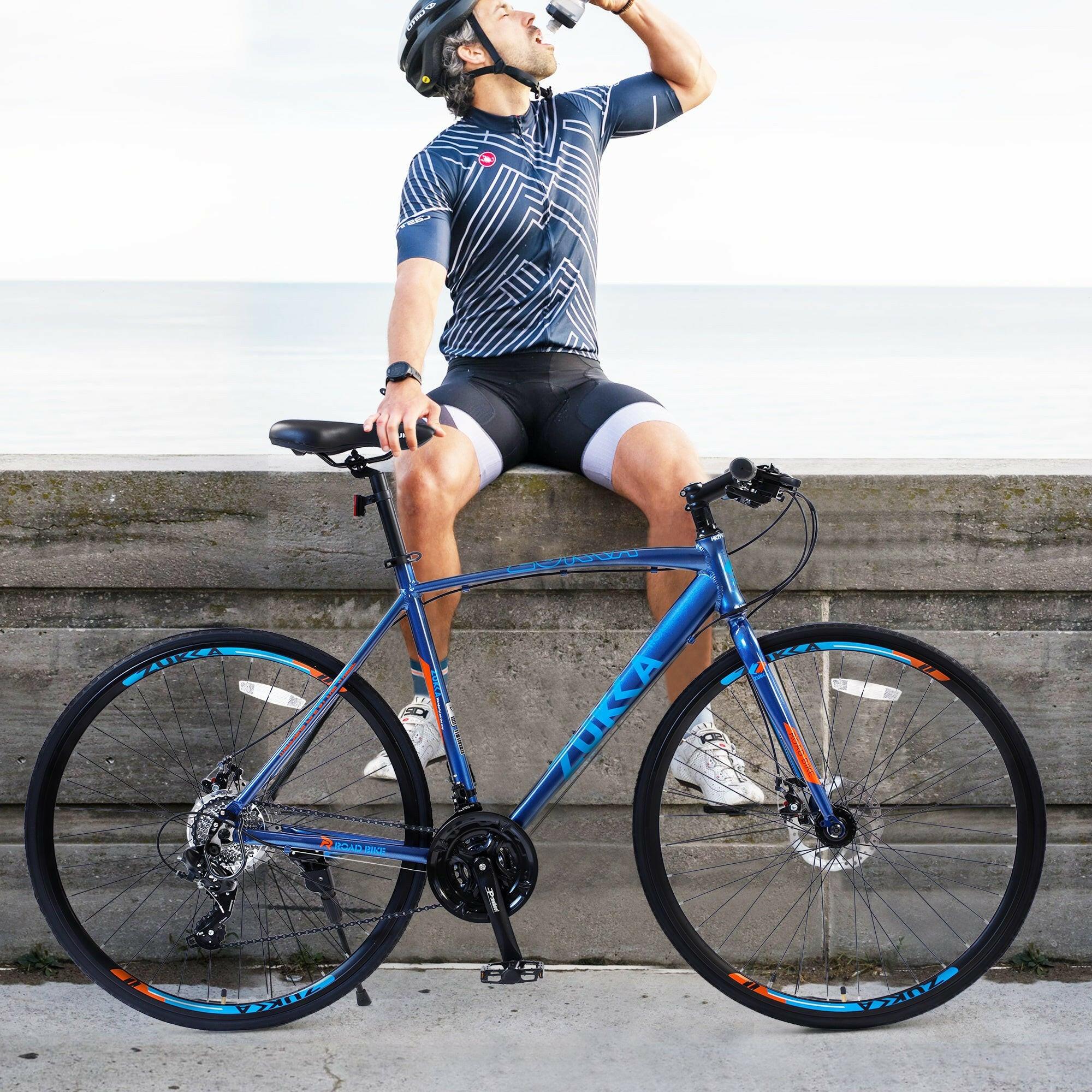 24 Speed Hybrid Bike Disc Brake 700C Road Bike For Men & Women City Bicycle - Evolvate Pro