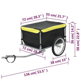 Bike Trailer Black and Yellow 143.3 lb. - Evolvate Pro