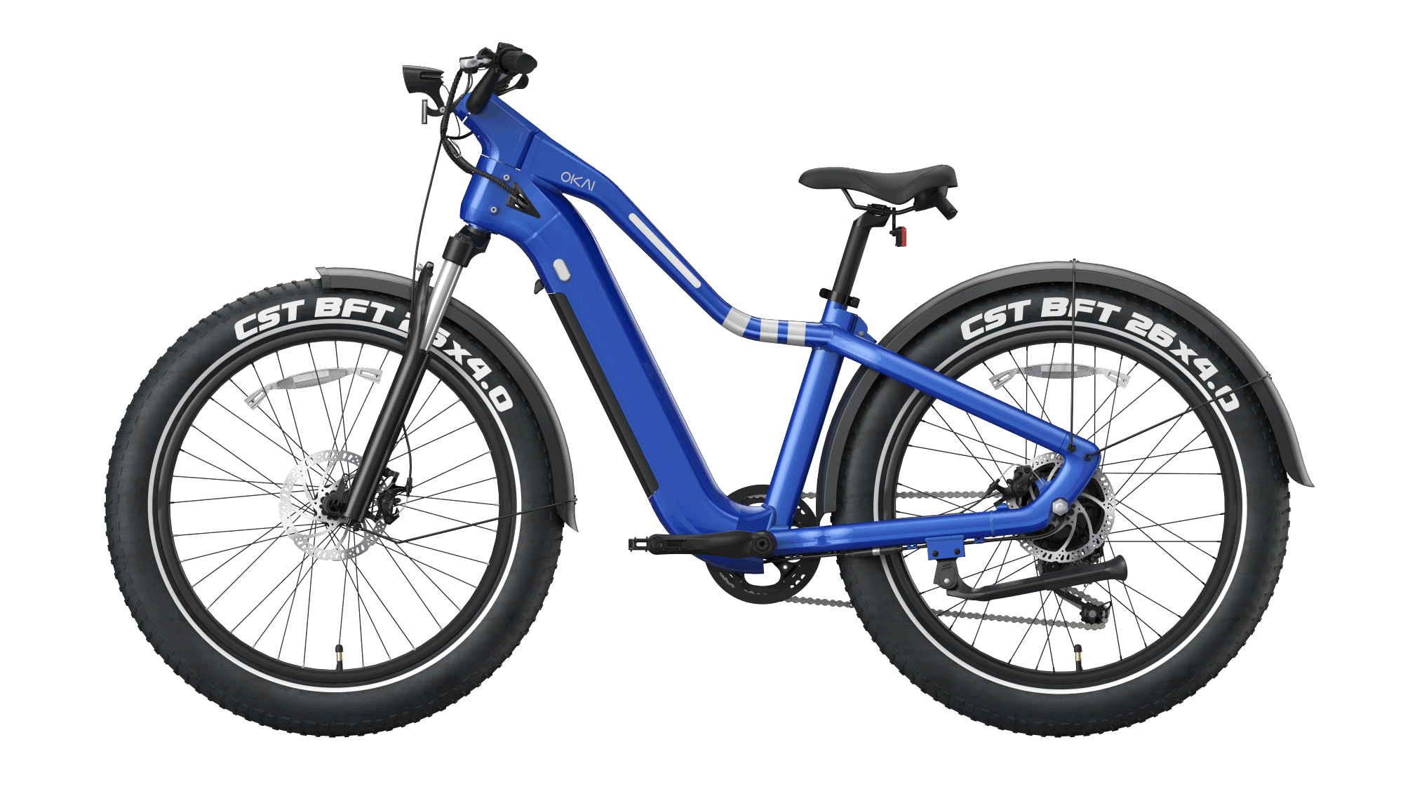 EB50 Ranger 26" Step Over Electric Mountain Bike - Blue