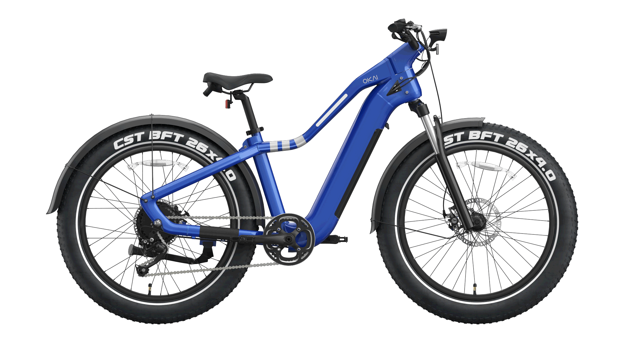EB50 Ranger 26" Step Over Electric Mountain Bike - Blue