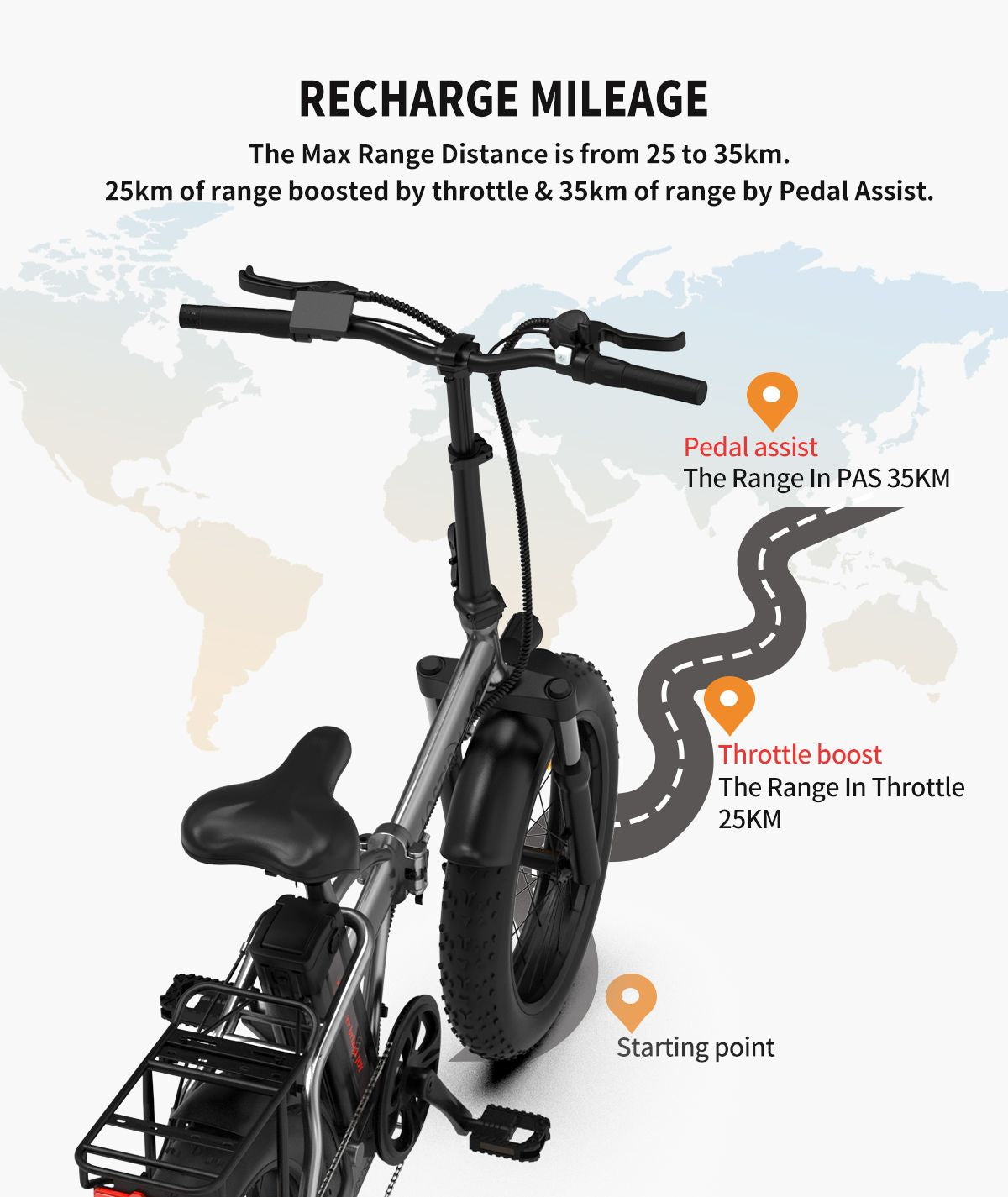 AOSTIRMOTOR 750W Foldable Fat Tire Electric Bike – Compact and Powerful Adventure Companion