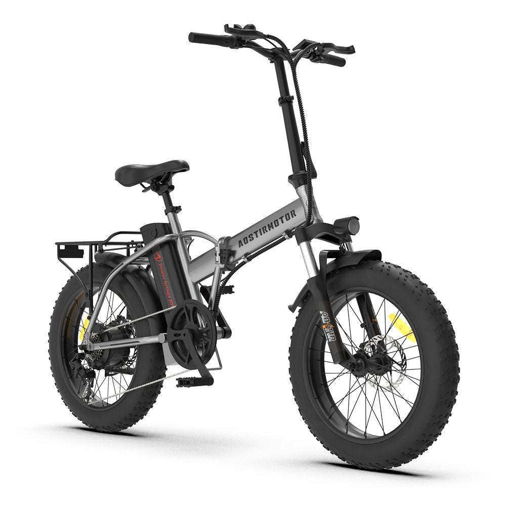 AOSTIRMOTOR 750W Foldable Fat Tire Electric Bike – Compact and Powerful Adventure Companion