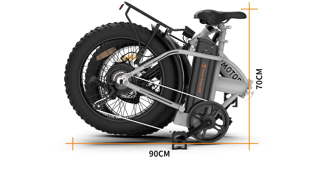 AOSTIRMOTOR 750W Foldable Fat Tire Electric Bike – Compact and Powerful Adventure Companion