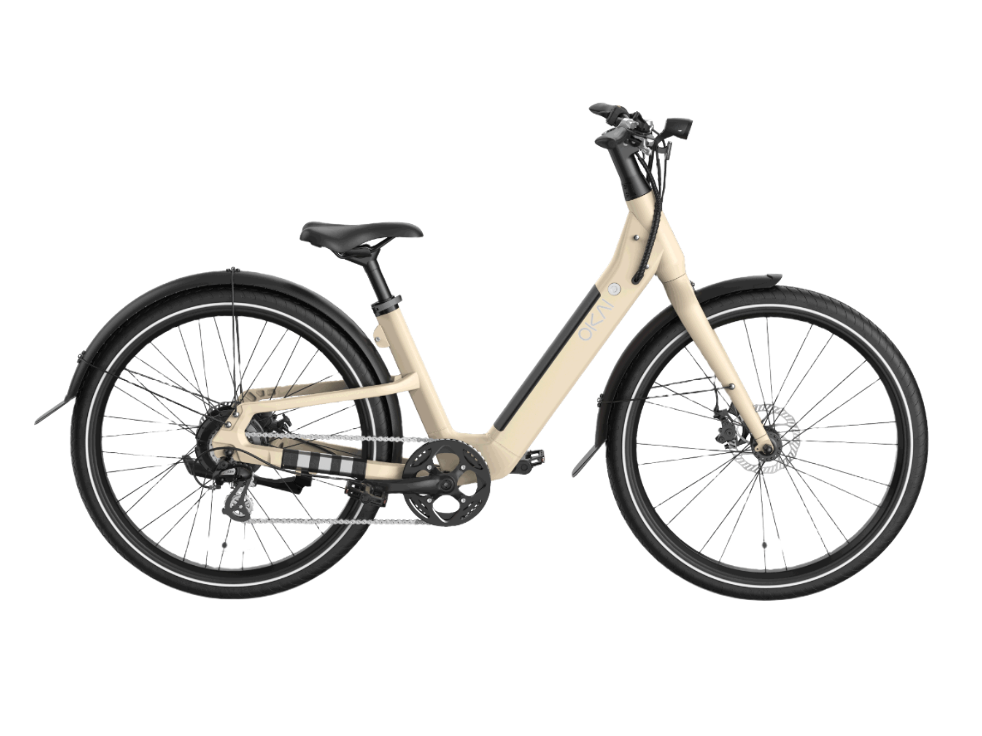 EB40 Stride Electric Bike w/40 Miles Max Operating Range and 25 mph Max Speed - Desert Sand