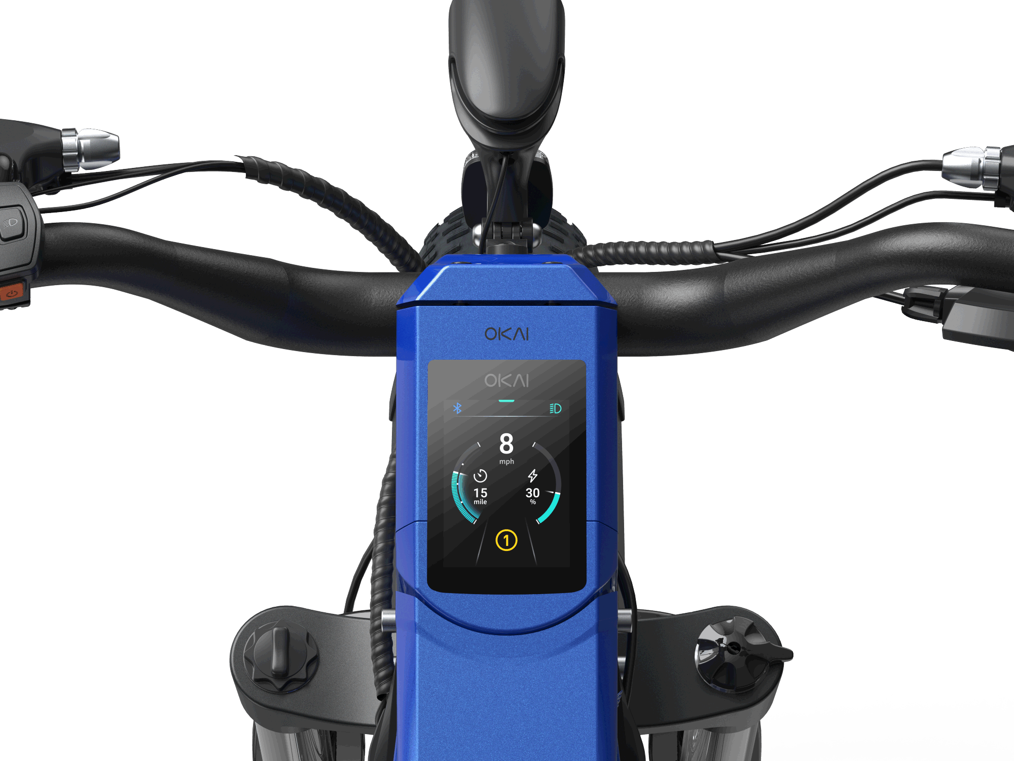 EB50 Ranger 26" Step Over Electric Mountain Bike - Blue