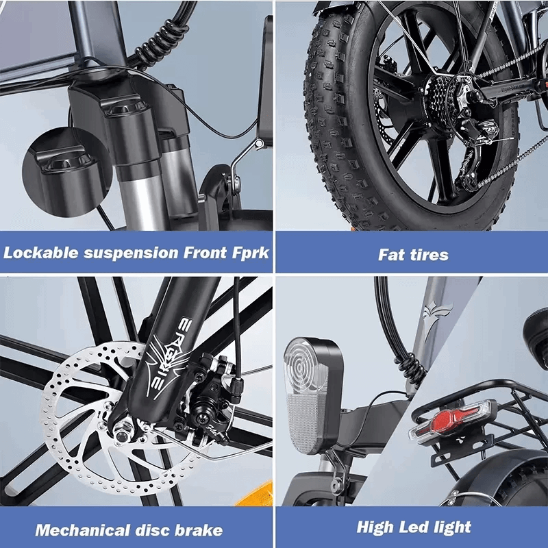 ENGWE EP-2PRO 48V13Ah 45km/h 20 Inch Fat Tire 750W Mountain E-Bike - Evolvate Pro