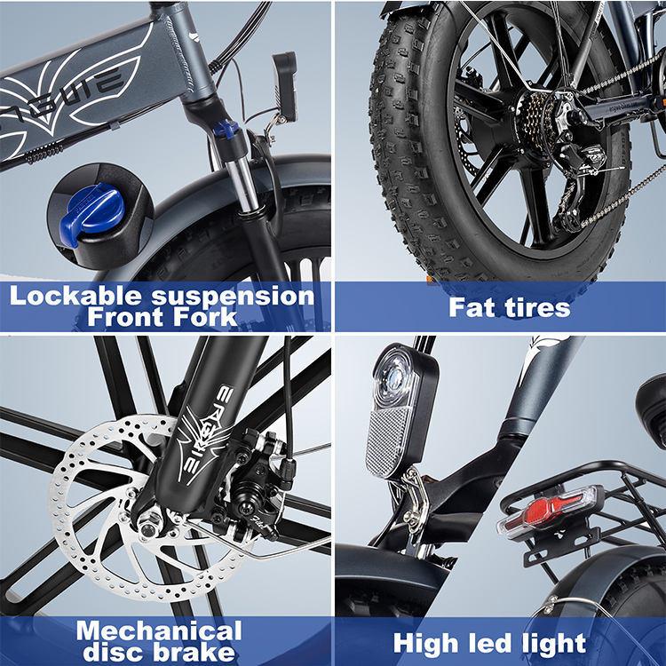 ENGWE EP-2PRO 48V13Ah 45km/h 20 Inch Fat Tire 750W Mountain E-Bike - Evolvate Pro