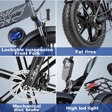 ENGWE EP-2PRO 48V13Ah 45km/h 20 Inch Fat Tire 750W Mountain E-Bike - Evolvate Pro