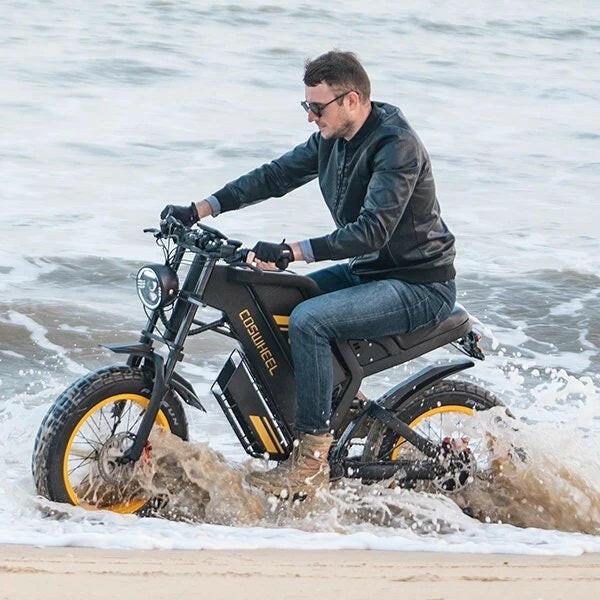 Off-Road E-Bike Features A Powerful 1000W 48V25AH Suitable For Touring, Sand, Snow, Mountains And Other Adventurous Places. - Evolvate Pro