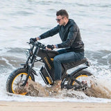 Off-Road E-Bike Features A Powerful 1000W 48V25AH Suitable For Touring, Sand, Snow, Mountains And Other Adventurous Places. - Evolvate Pro