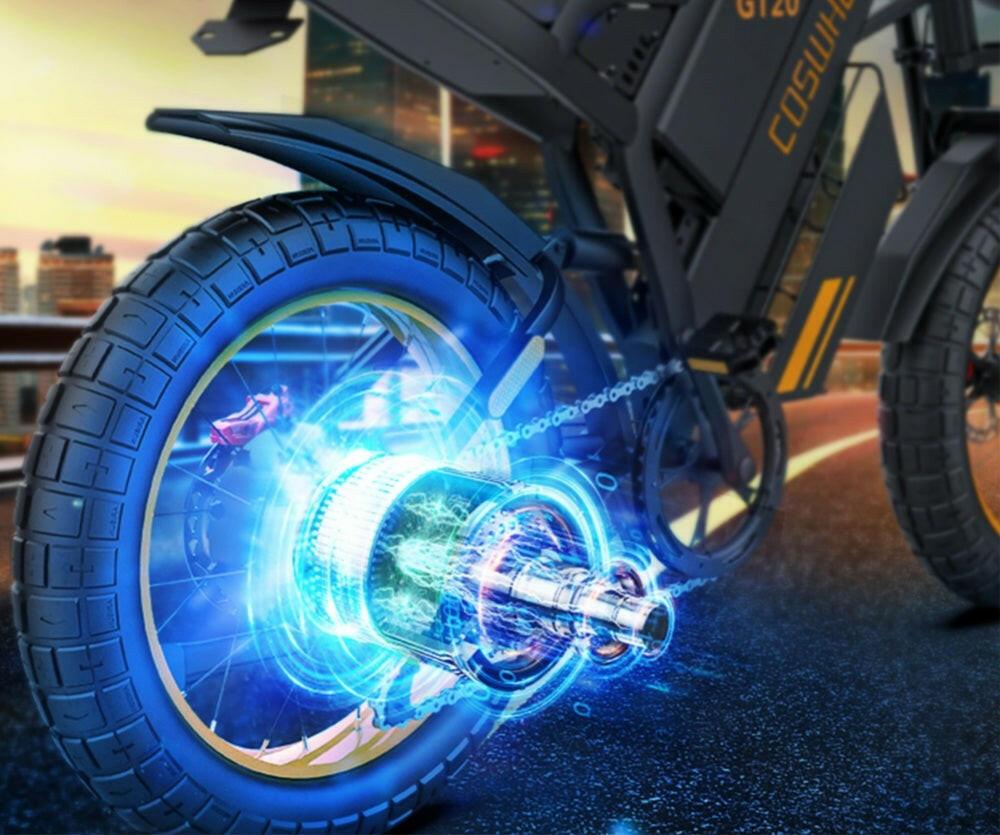 Off-Road E-Bike Features A Powerful 1000W 48V25AH Suitable For Touring, Sand, Snow, Mountains And Other Adventurous Places. - Evolvate Pro